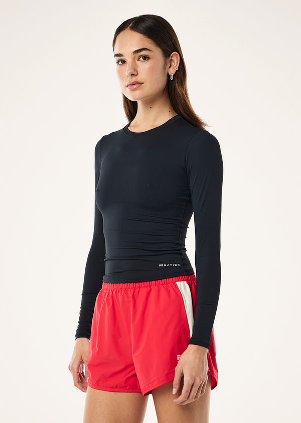 P.e Nation Foundation Long Sleeve Top In Dark Sapphire