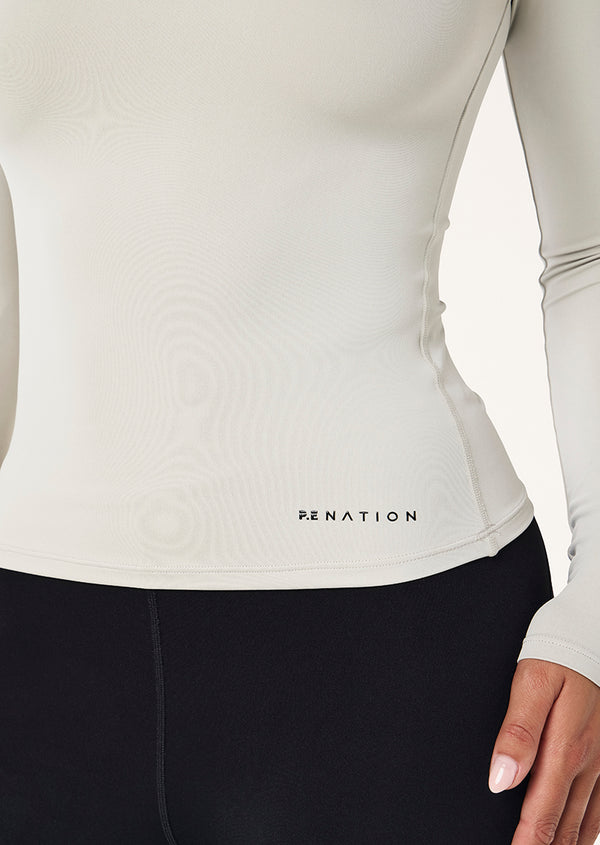 p.e nation Foundation long sleeve top in moonstruck
