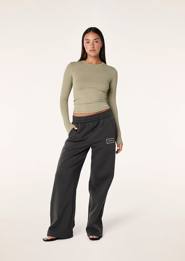 P.e Nation Foundation Long Sleeve Top In Silver Sage