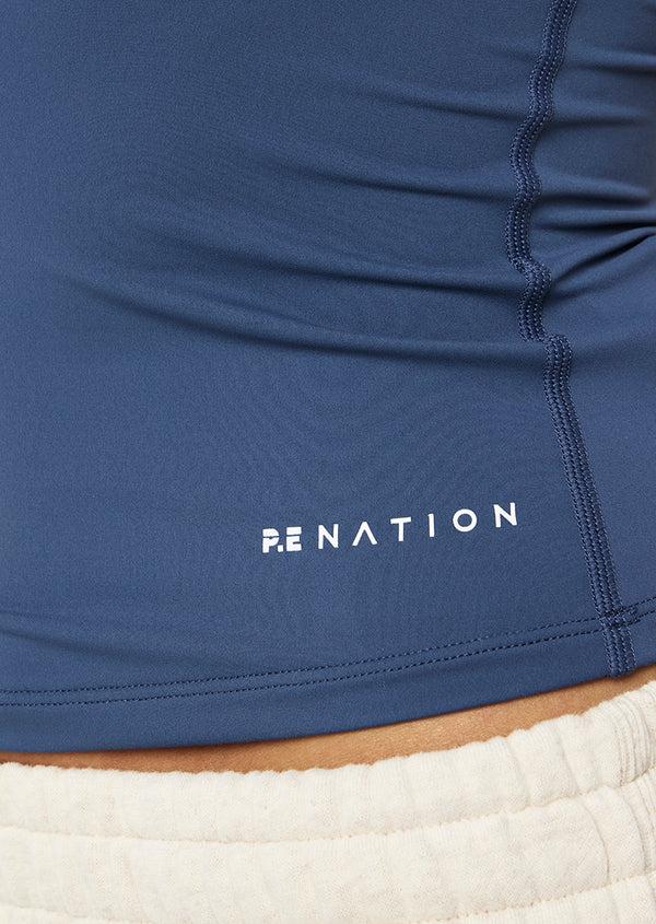 P.e Nation Foundation Short Sleeve Tee In Vintage Indigo