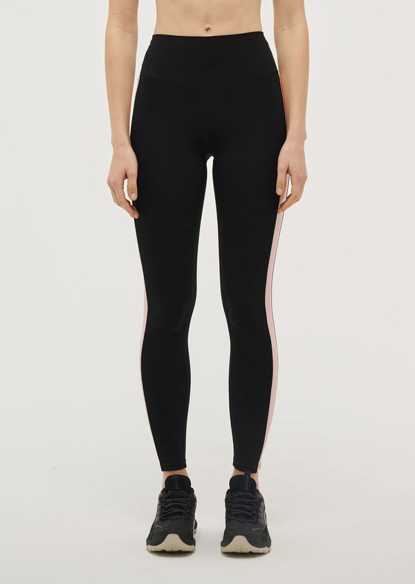 P.e Nation Free Play 2 Full Length Legging In Black / Crystal Rose