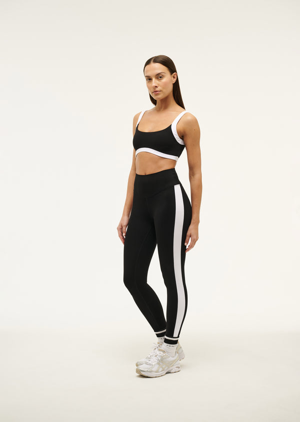 P.e Nation Free Play 2 Full Length Legging In Black & Optic White
