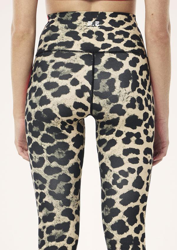 P.e Nation Highgate Full Length Legging In Leopard & Strawberry