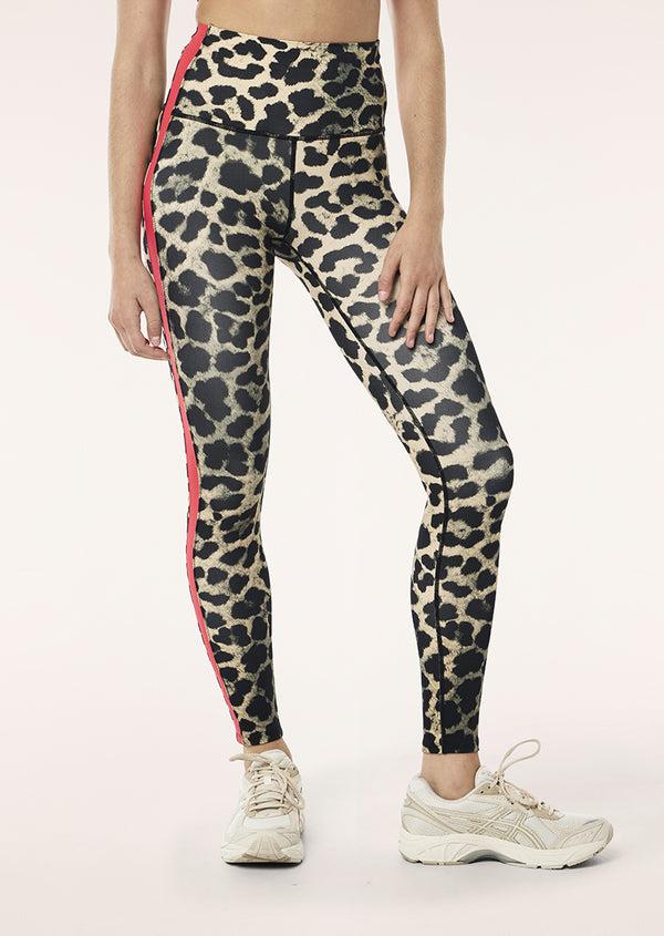 P.e Nation Highgate Full Length Legging In Leopard & Strawberry