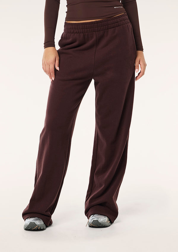 P.e Nation Adventure Trackpant In Mahogany