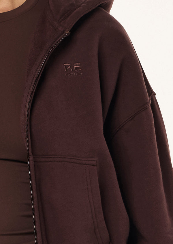 p.e nation Adventure zip through in mahogany