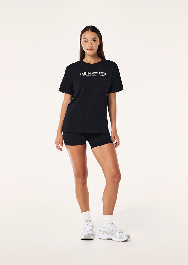 P.e Nation Aero Short Sleeve Tee In Black