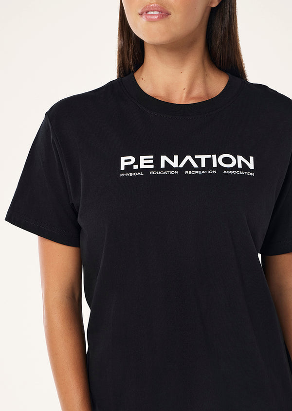 p.e nation Aero short sleeve tee in black