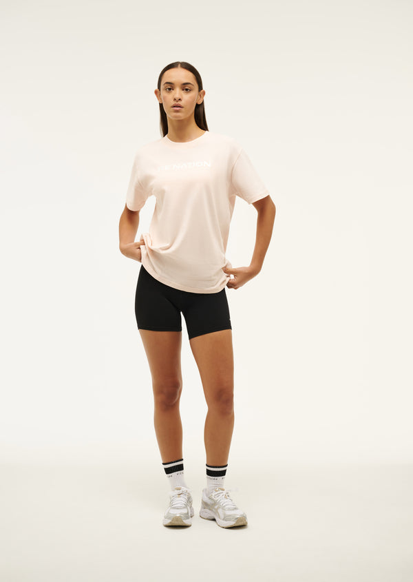 P.e Nation Aero Short Sleeve Tee In Blush