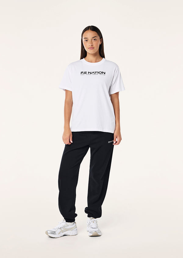 P.e Nation Aero Short Sleeve Tee In Optic White