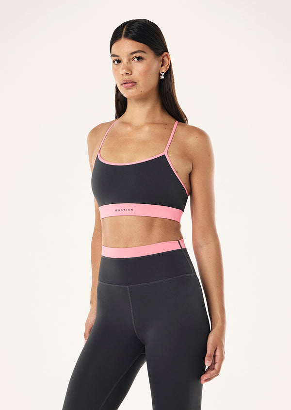 P.e Nation Ascend Sports Bra In Asphalt
