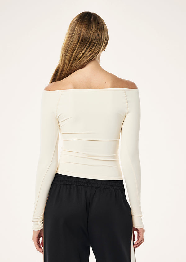 P.e Nation Aura Long Sleeve Top In Whisper White
