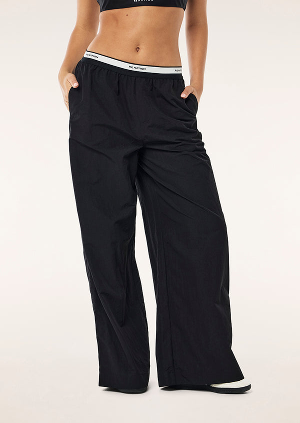P.e Nation Avant Pant In Black And Whisper White