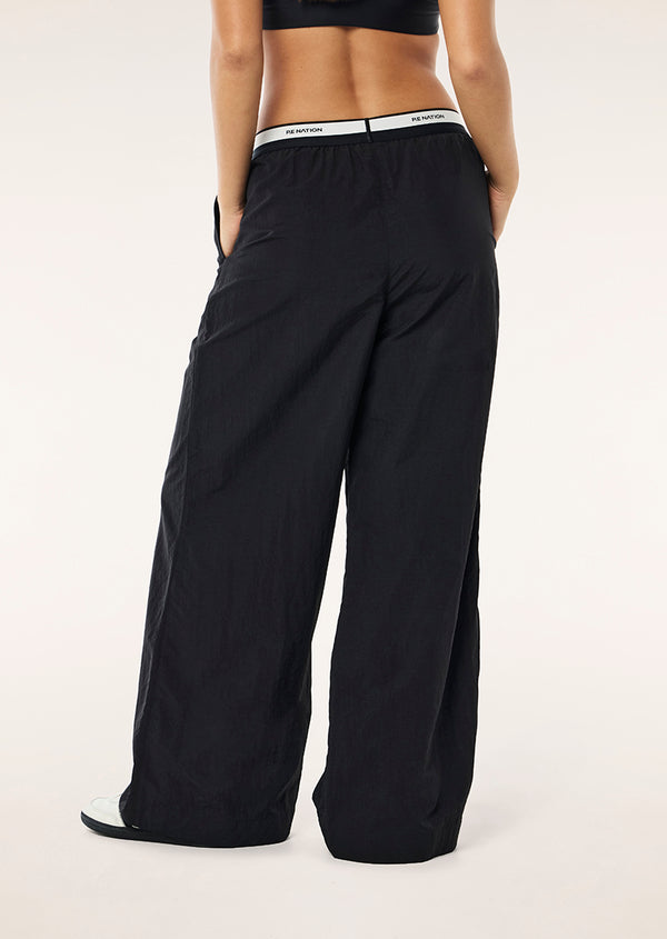 P.e Nation Avant Pant In Black And Whisper White