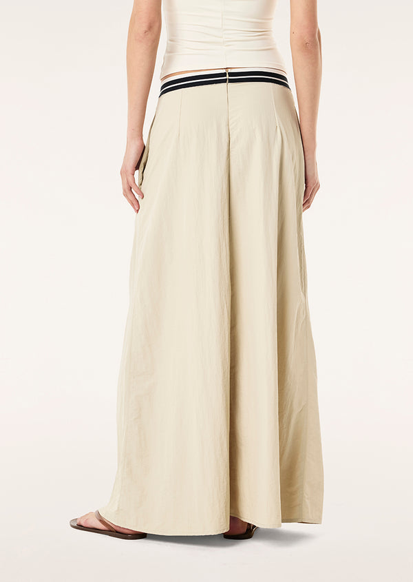 P.e Nation Avant Skirt In Oatmeal