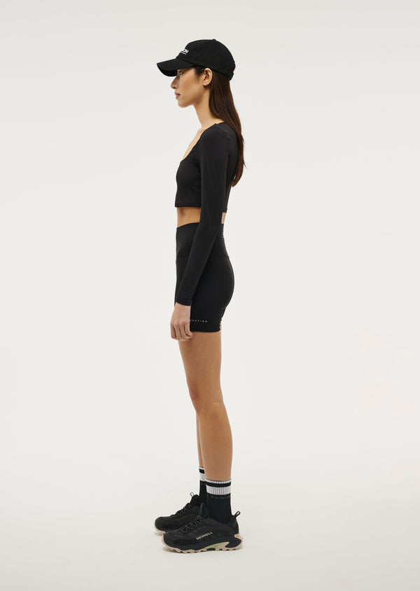 P.e Nation Balance Long Sleeve Top In Black