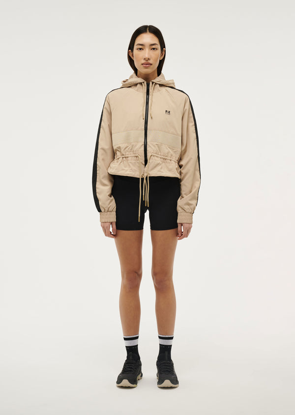 p.e nation Cropped man down jacket in sesame