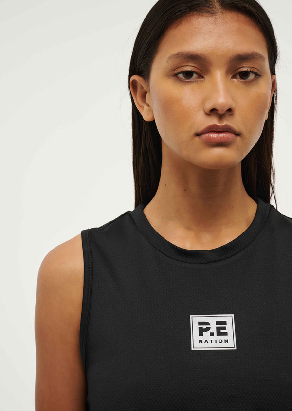 p.e nation Crossover tank in black