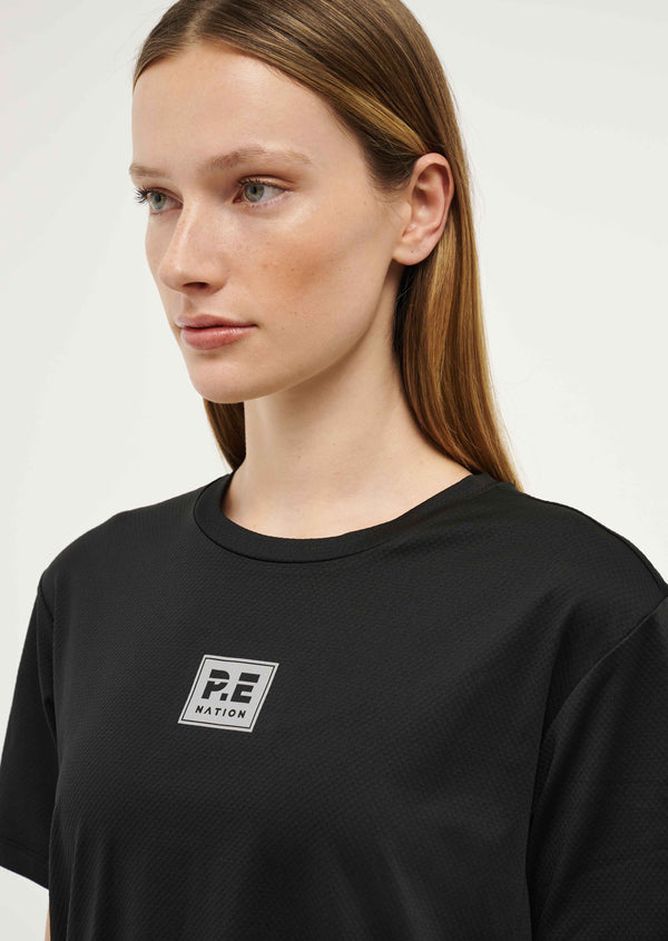 p.e nation Crossover tee in black