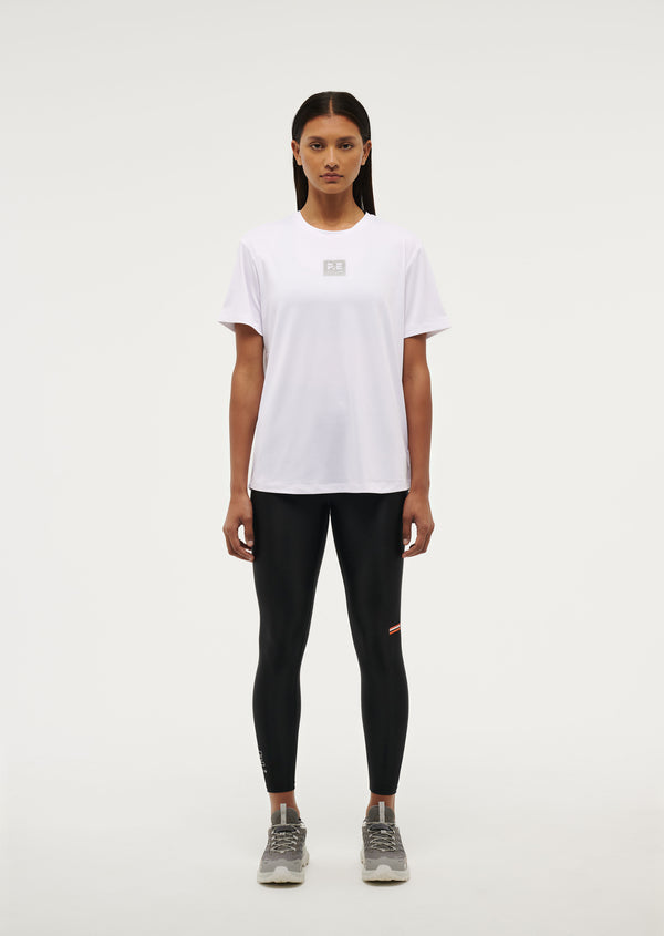 P.e Nation Crossover Tee In Optic White