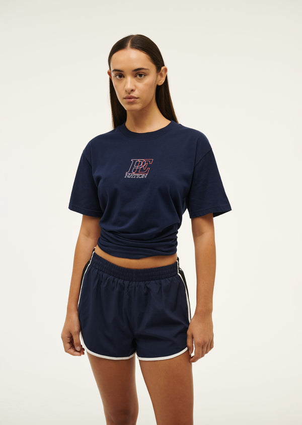 P.e Nation Definition Tee In Dark Navy
