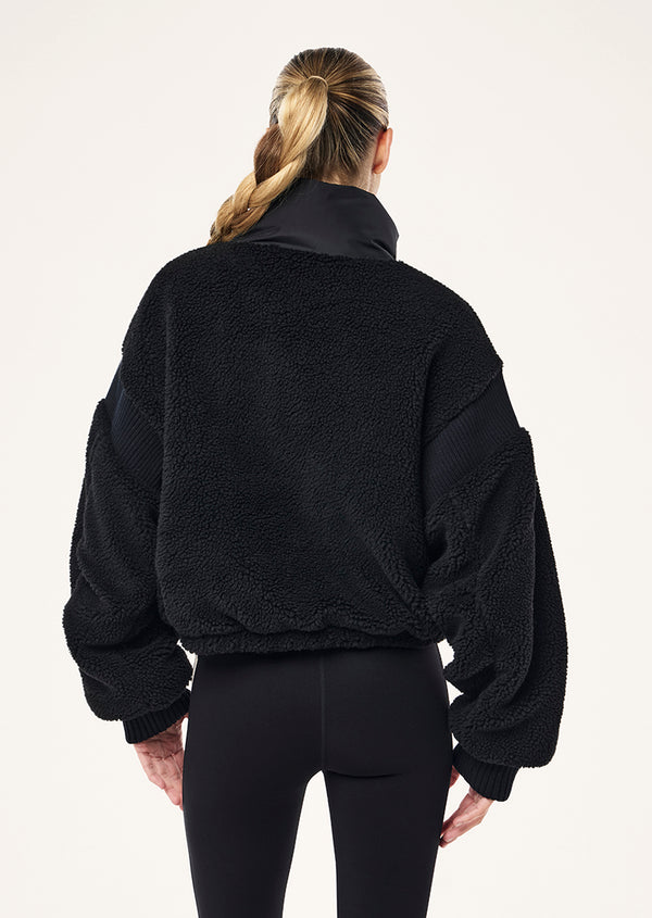 P.e Nation District Crop Jacket In Black