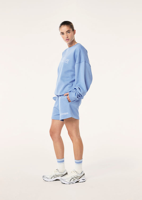 P.e Nation Downtime Sweat In Cornflower Blue