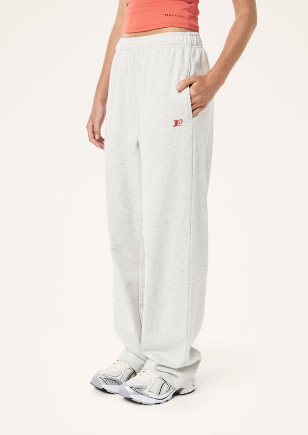 p.e nation Eastside trackpant in light grey marle