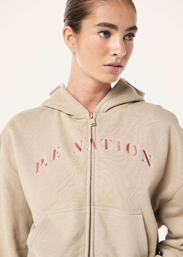 p.e nation Eastside zip through in oxford tan