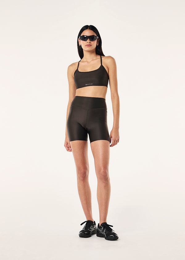 P.e Nation Fairmont Sports Bra In Smokestone