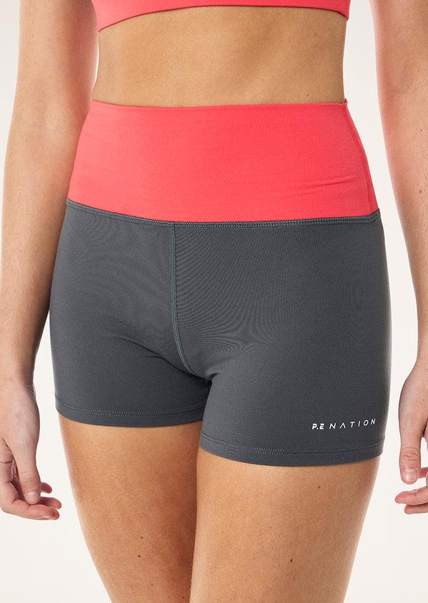 p.e nation Flow 3" bike short in gunmetal