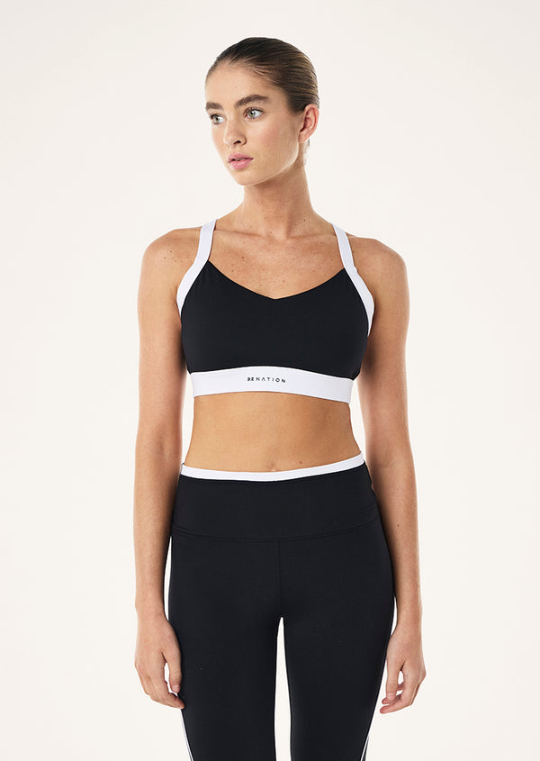 P.e Nation Flow Sports Bra In Black