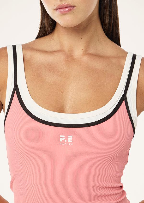 p.e nation Forward tank in dusty pink