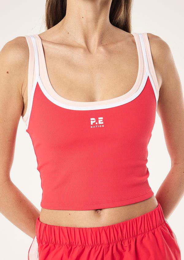 P.e Nation Forward Tank In Strawberry