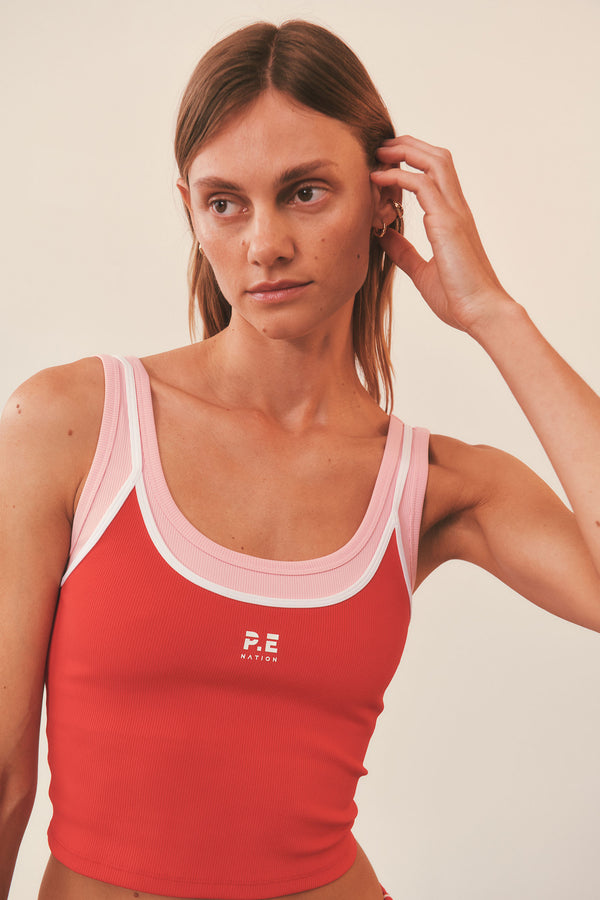 p.e nation Forward tank in strawberry