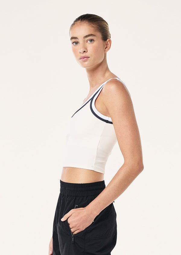 p.e nation Forward tank in whisper white