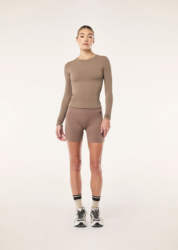 P.e Nation Foundation Long Sleeve Top In Fossil