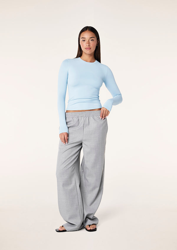 P.e Nation Foundation Long Sleeve Top In Ice Blue