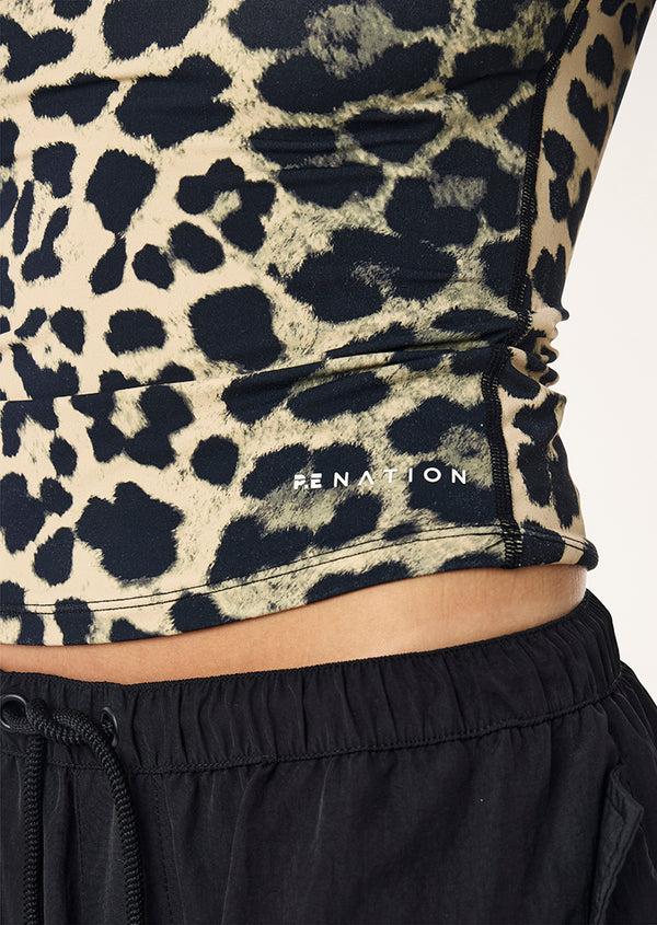 P.e Nation Foundation Long Sleeve Top In Leopard