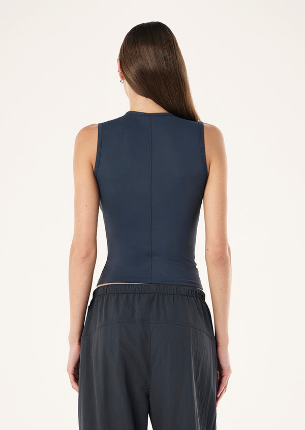 P.e Nation Foundation Muscle Tank In Marine Blue