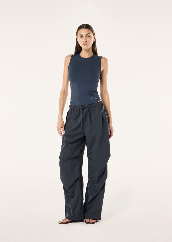 P.e Nation Foundation Muscle Tank In Marine Blue