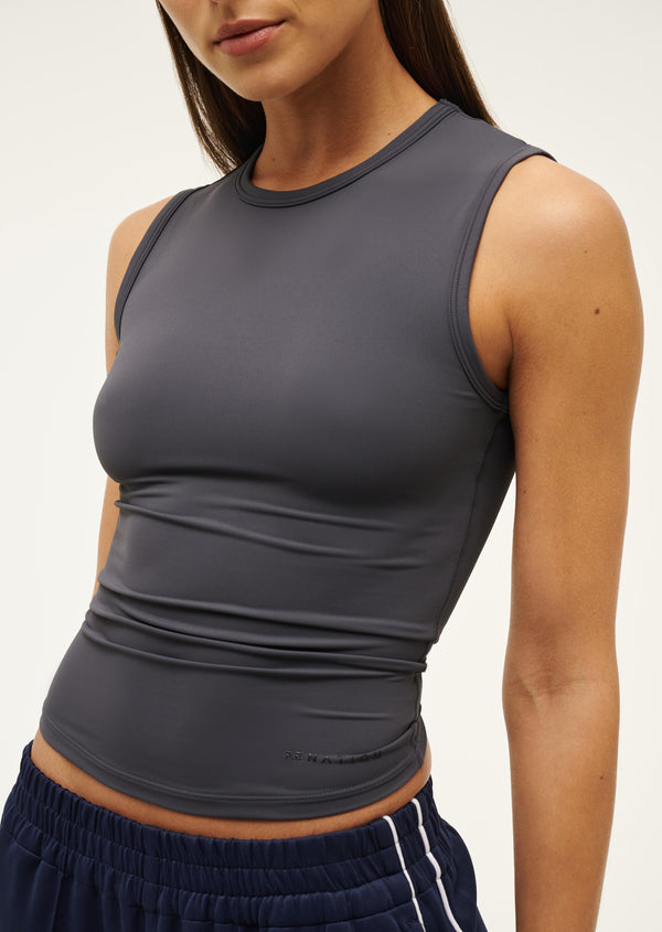 p.e nation Foundation muscle tank in marine blue