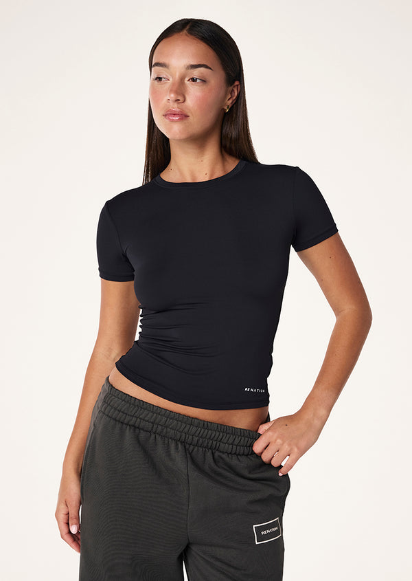 P.e Nation Foundation Short Sleeve Tee In Black