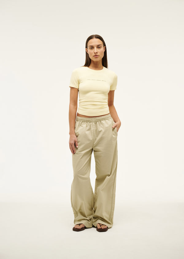 P.e Nation Foundation Short Sleeve Tee In Butter