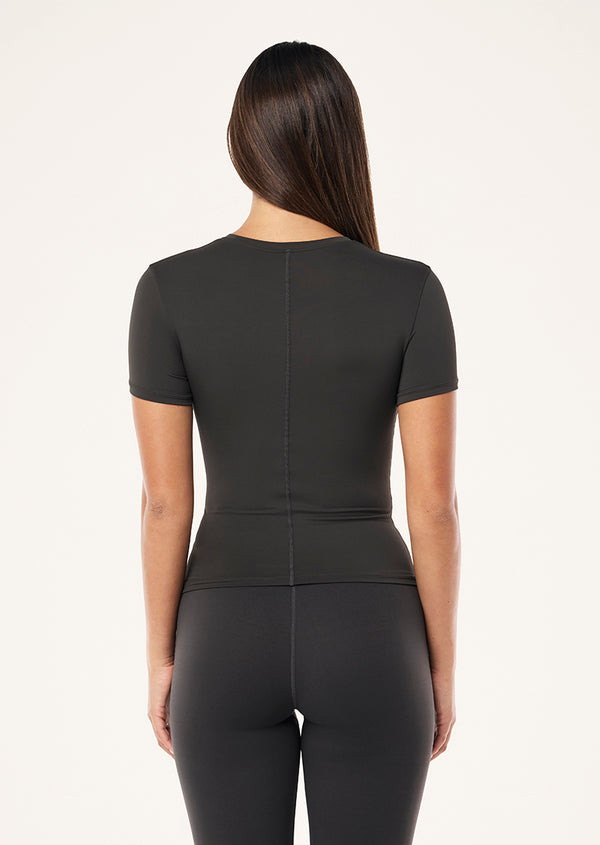 P.e Nation Foundation Short Sleeve Tee In Caviar