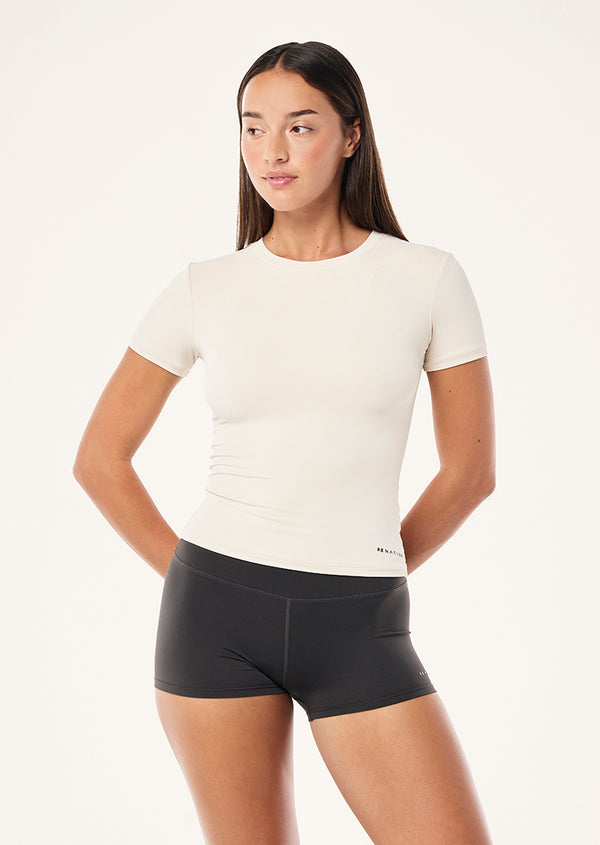 P.e Nation Foundation Short Sleeve Tee In Cloud