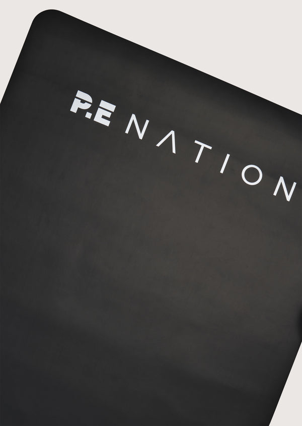 p.e nation Foundation yoga mat in black