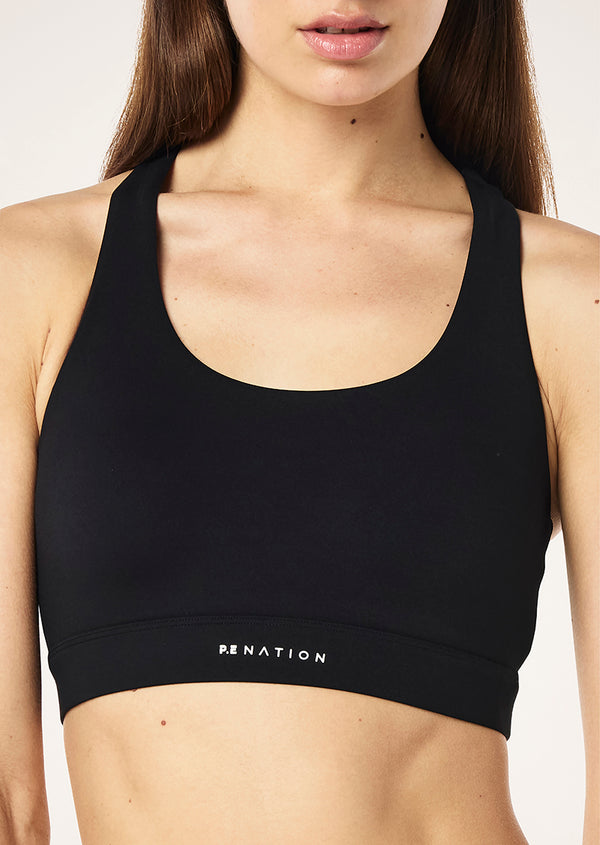 P.e Nation Frequency Sports Bra In Black