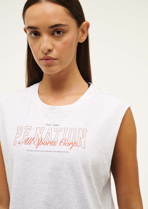 p.e nation Full out tank in grey marle