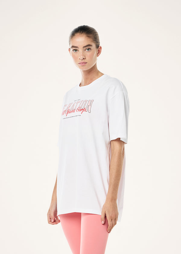 P.e Nation Full Out Tee In Optic White